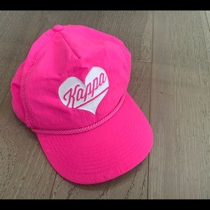 Kappa Hot Pink/White Cap